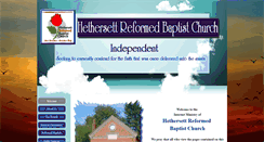 Desktop Screenshot of hethersettbaptistchurch.com